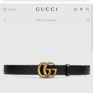 WOMEN’S GUCCI BELT - additional holes in the belt were put in and minor wear